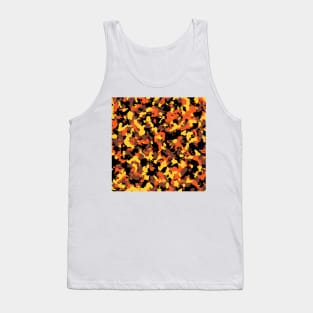 Orange Camouflage Tank Top